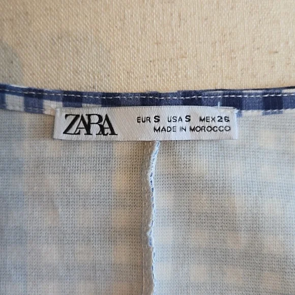 Zara Blue Checkers dress - Picture 7 of 8